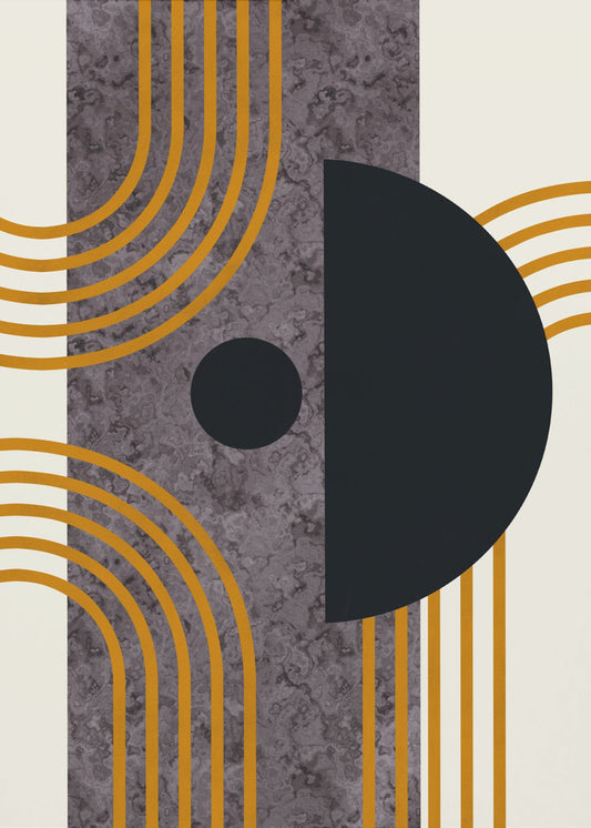 Marmorkomposition aus der Mitte des Jahrhunderts | Poster