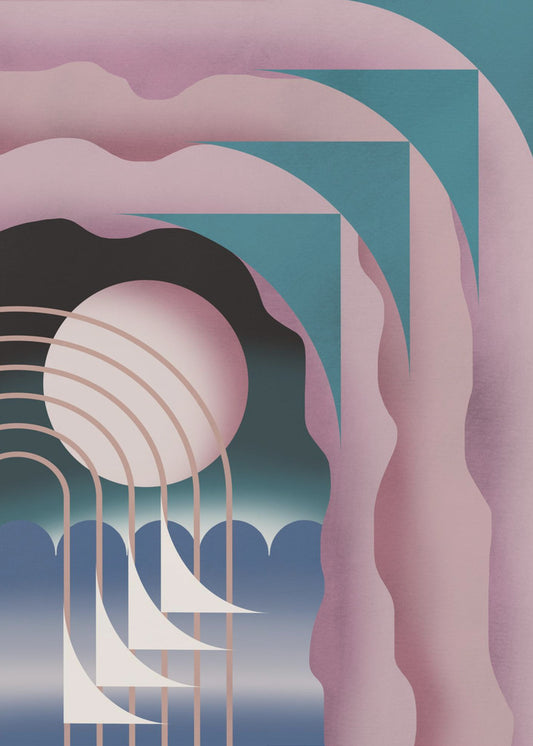 Rosa Nachthimmel | Poster