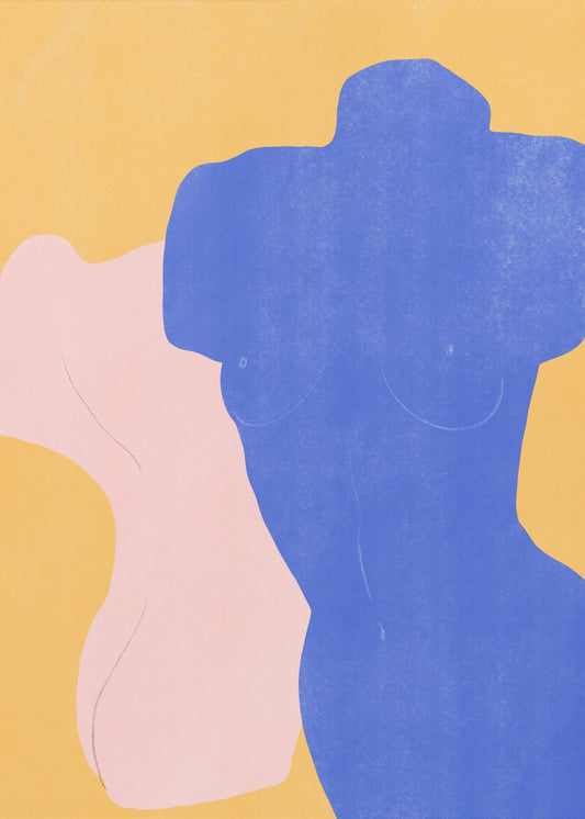 Colorful Torso Silhouettes | Poster