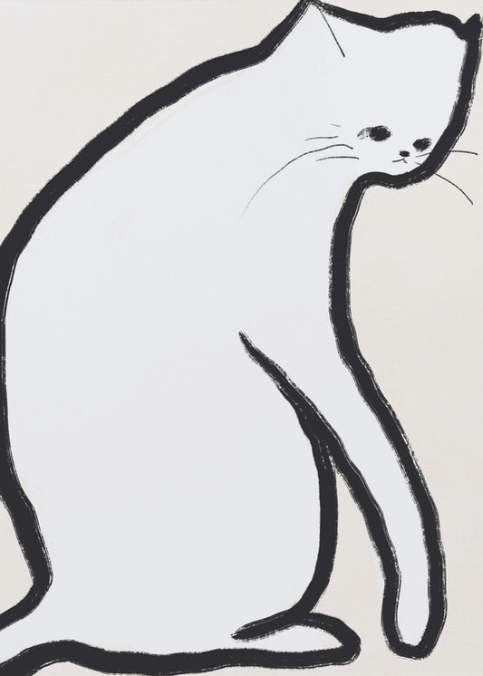 White cat | Poster