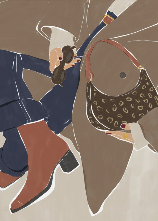 Kunstdruck „Fashion Vibes Herbst“ von Ivy Green Illustrations | Leinwand-Bilder