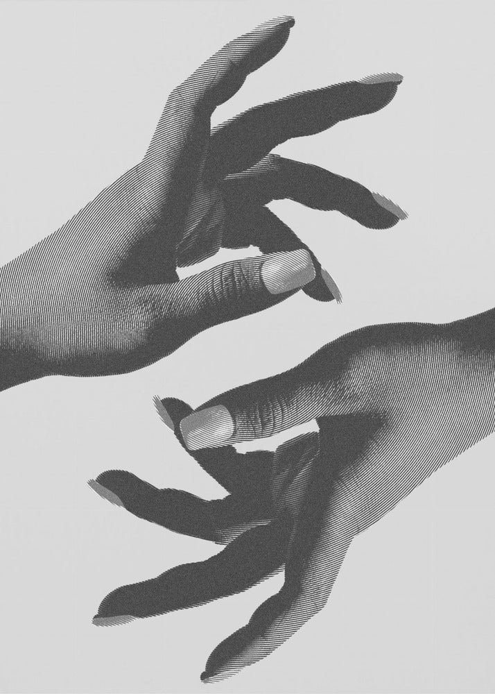 Kädet mustavalkoinen | Canvastaulut