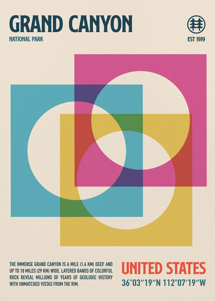 Grand Canyon Nationalpark Reisen Poster - Kunstdruck | Leinwand-Bilder