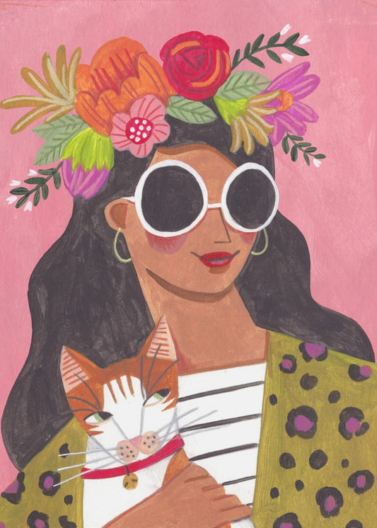 Katzendame | Leinwand-Bilder