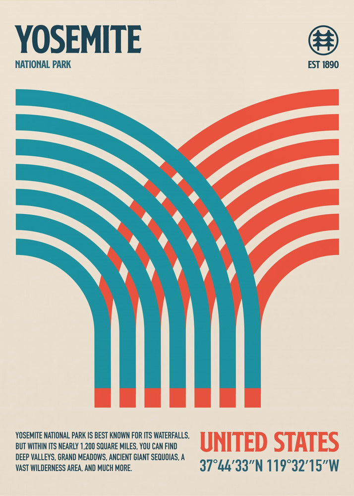 Podróż do Parku Narodowego Yosemite Plakaty - Wydruki Artystyczne | Wydruki na łótnie