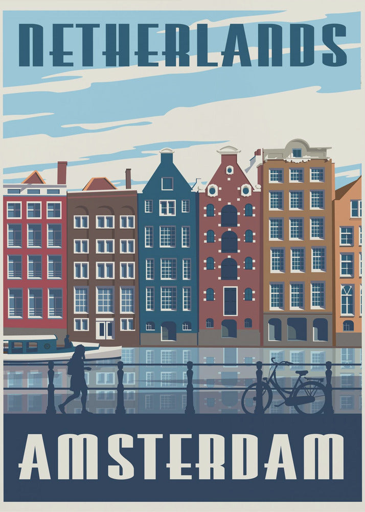 Amsterdam Travel Print | Canvas