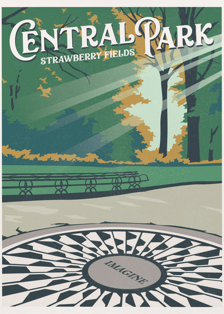 Central Park Nowy Jork Podróż Wydruk | Wydruki na łótnie