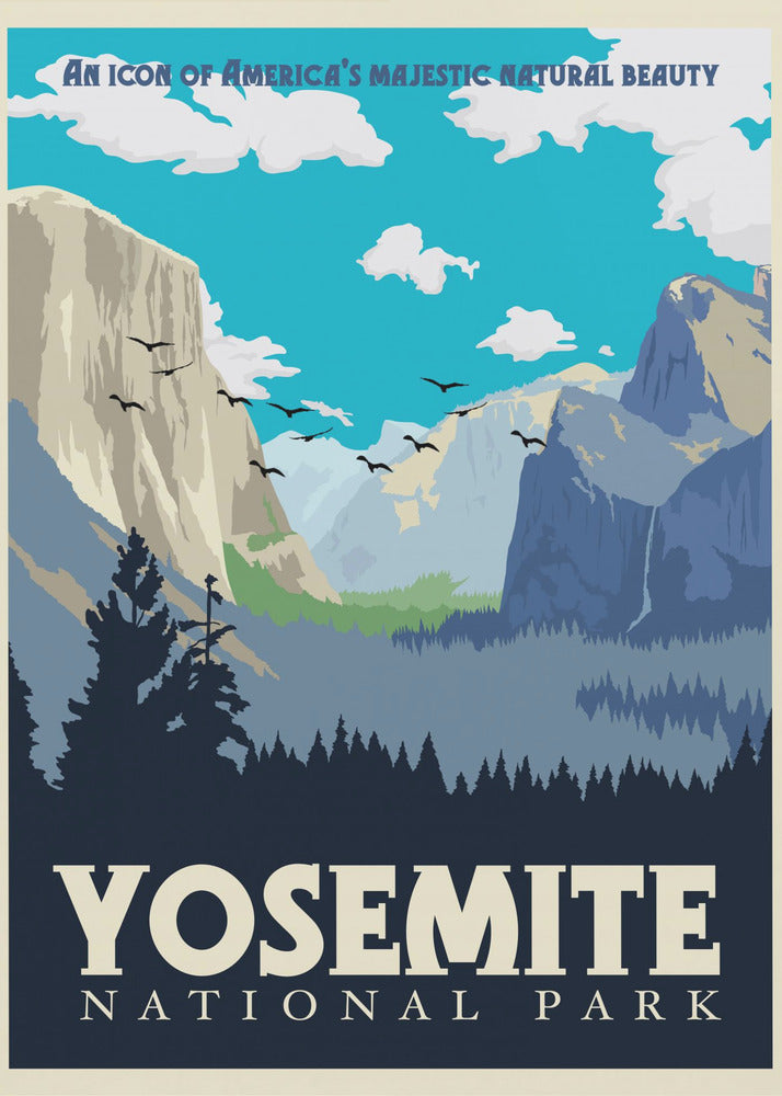 Yosemite National Park Travel Print | Canvas