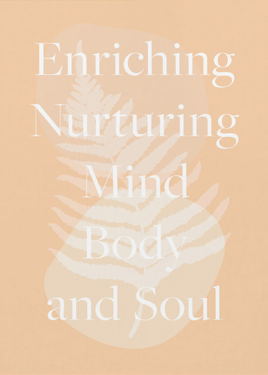 Peach Text Poster | Canvas