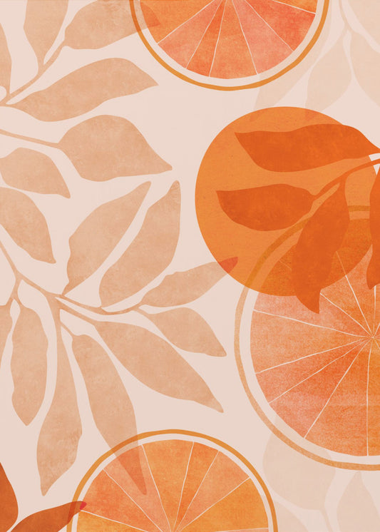 Zitruscollage 4x5 | Leinwand