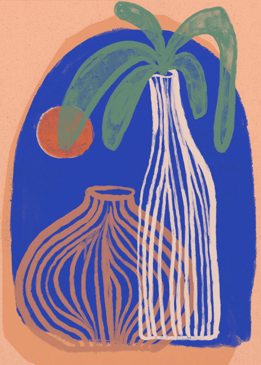 Blaue Oasenvasen | Poster