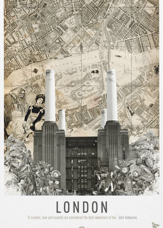 Lontoo Battersea (Kaupunkilomat) | Canvastaulut