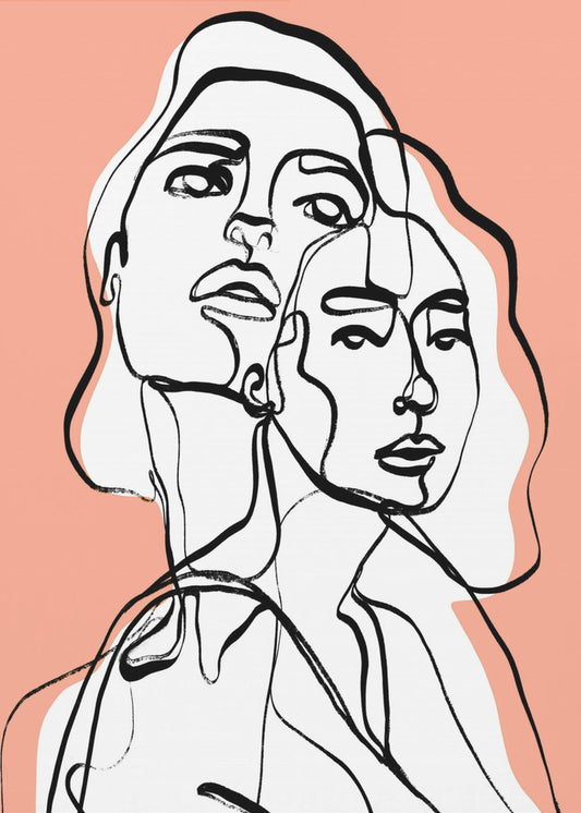 Verschlungene Gesichter | Poster