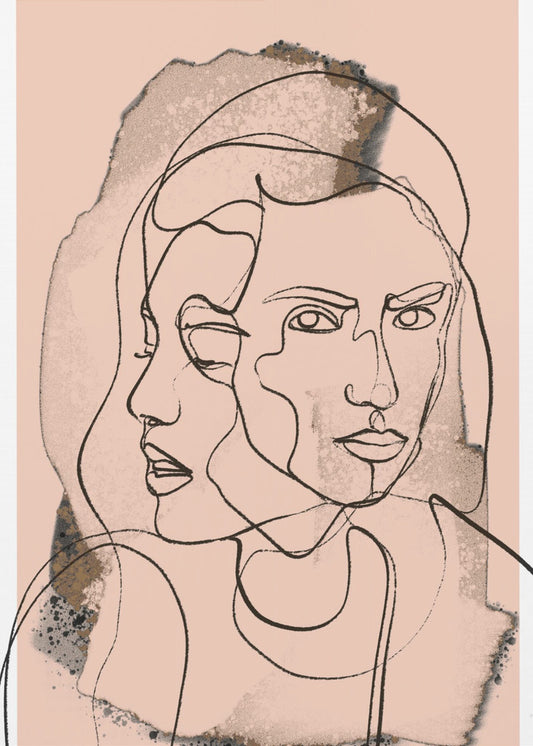 Dualität in Linien | Poster