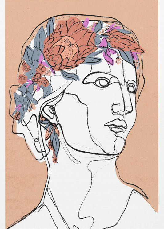 Blumensilhouette | Poster