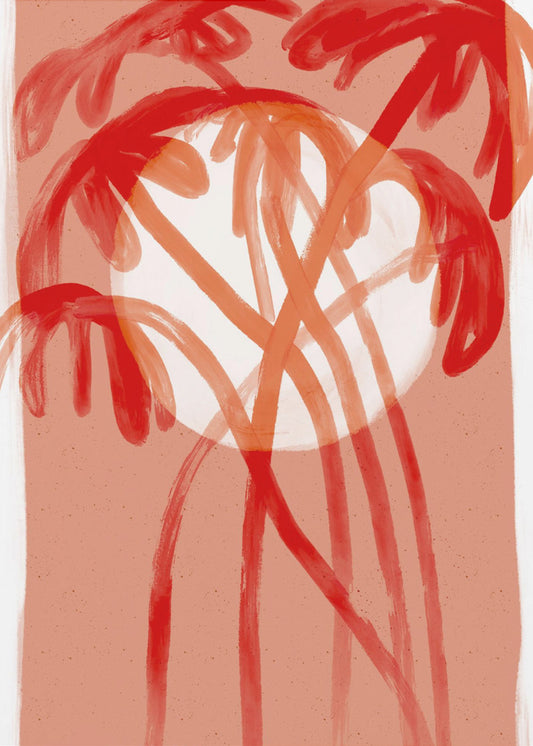 Purpurrote Palmen | Poster