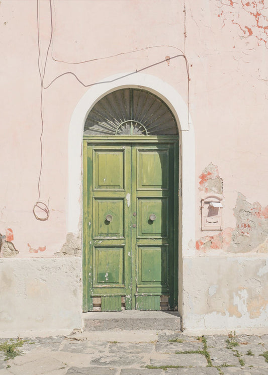 Die grüne Tür | Leinwand