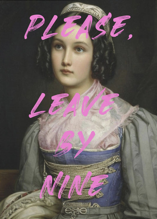 Bitte gehen Sie um neun | Poster