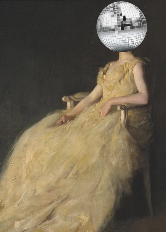 Disco-Kopf-Vintage-Collage | Poster