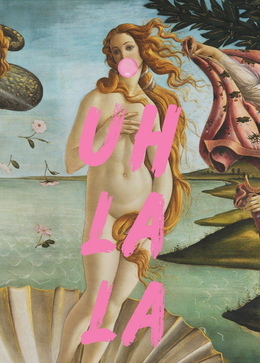 Die Geburt der Venus von Sandro Botticelli / Uh La La | Poster