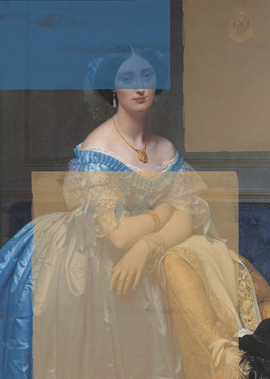 Barockes Portrait Zeitgenössische Collage | Poster