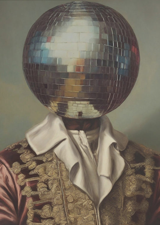 DiscoHead King / Veränderte Collage-Kunst | Poster