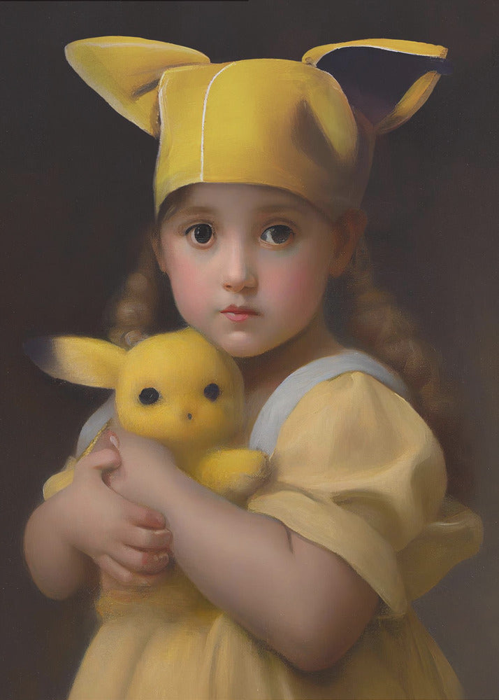 Kawaii kleines Mädchen | Poster - Kunstdruck