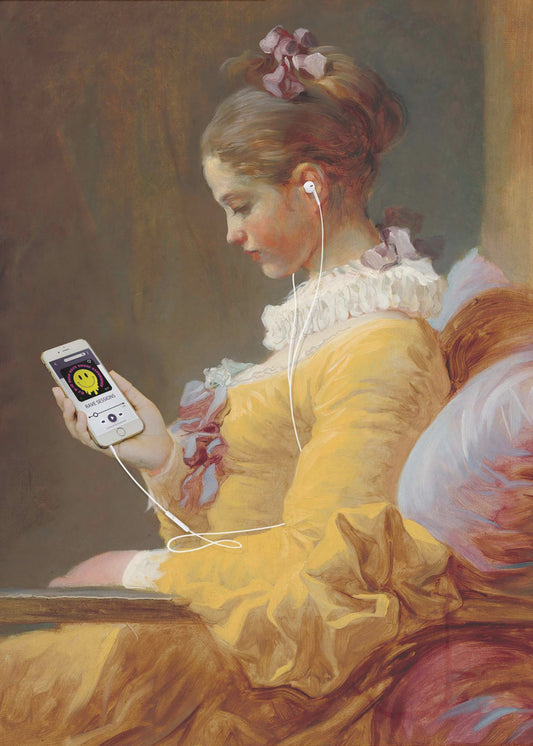 Escuchando una nueva pista | Posters  - Impresiones de Arte