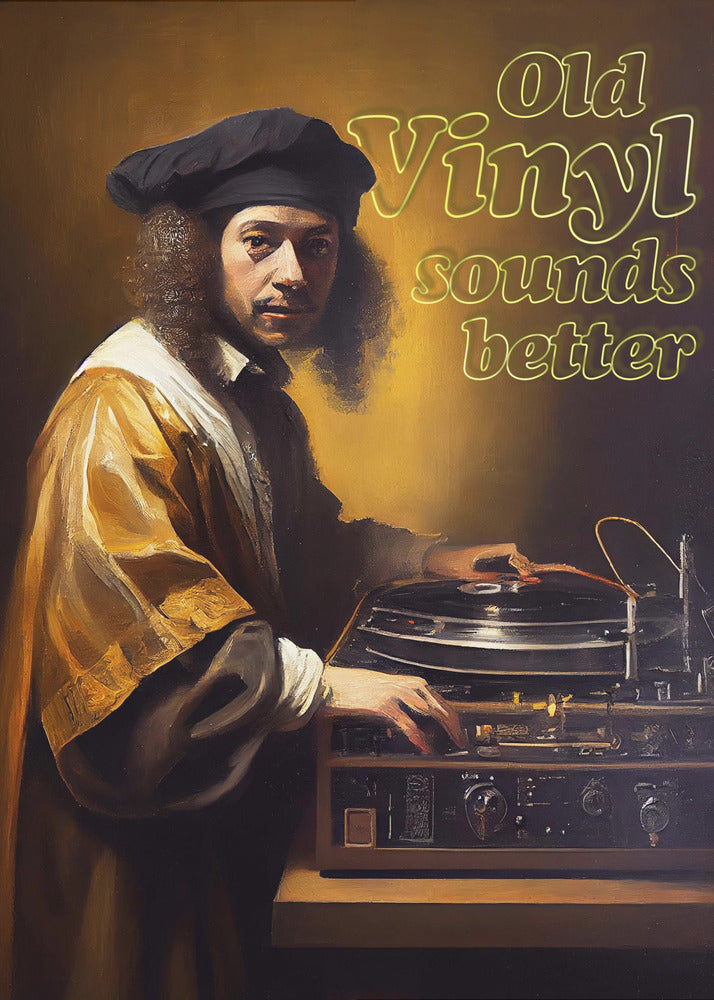 Altes Vinyl klingt besser | Poster