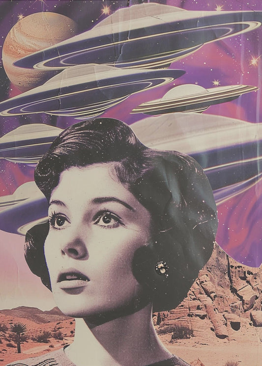 Planetary Purple Invasion | Canvas