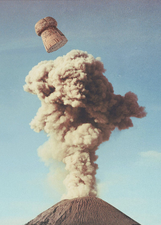 Tulivuoren poppia - samppanjajuhlat | Julisteet - Taidevedokset