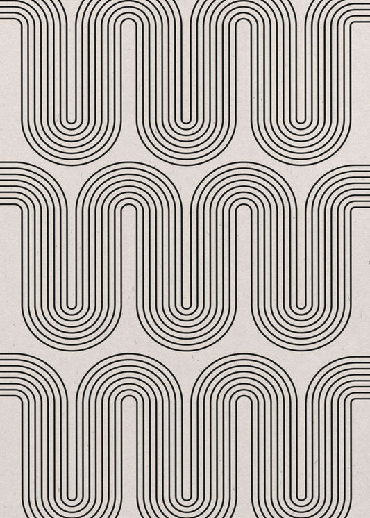 Ondas modernas n.º 1 | Posters  - Impresiones de Arte