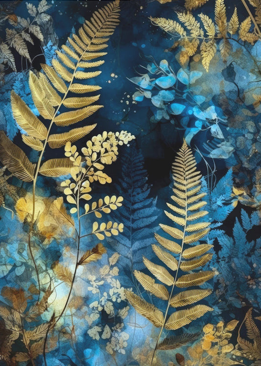 Vibrant Garden and ferns  3 | Poster