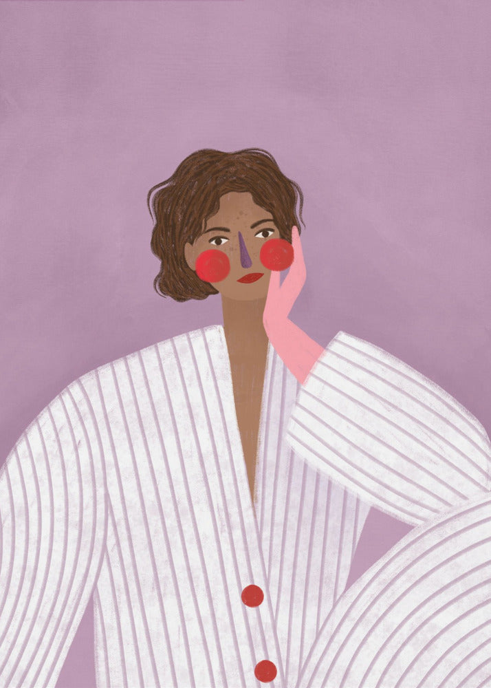 Die Frau mit dem rosa Handschuh | Poster