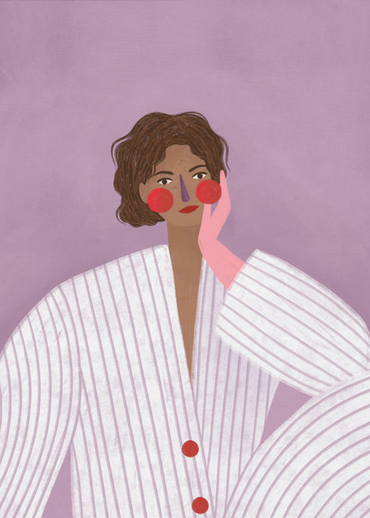 Die Frau mit dem rosa Handschuh | Poster