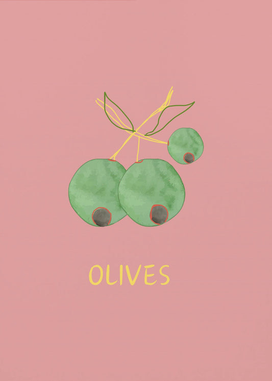 Oliven in Pink | Poster