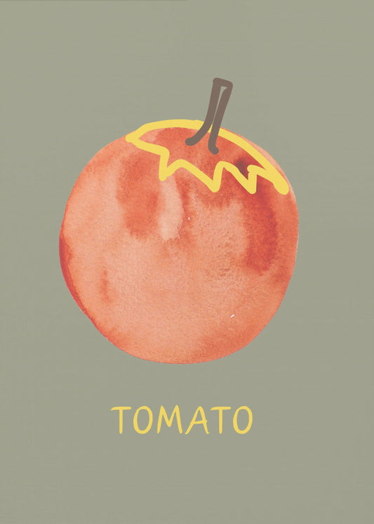 Tomate in Grün | Poster