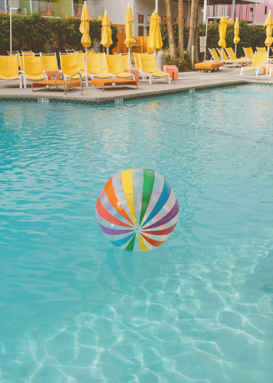 Dzień na basenie w Palm Springs | Wydruki na łótnie