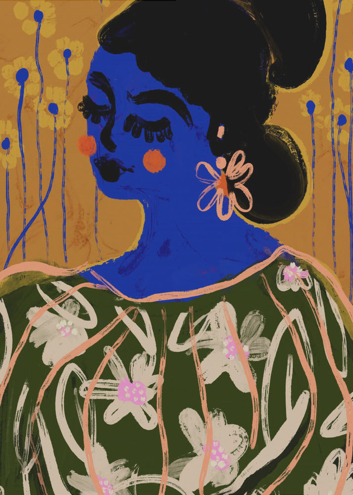 Die blaue Frau | Poster