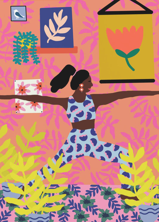 Yoga-Kriegerposition | Poster