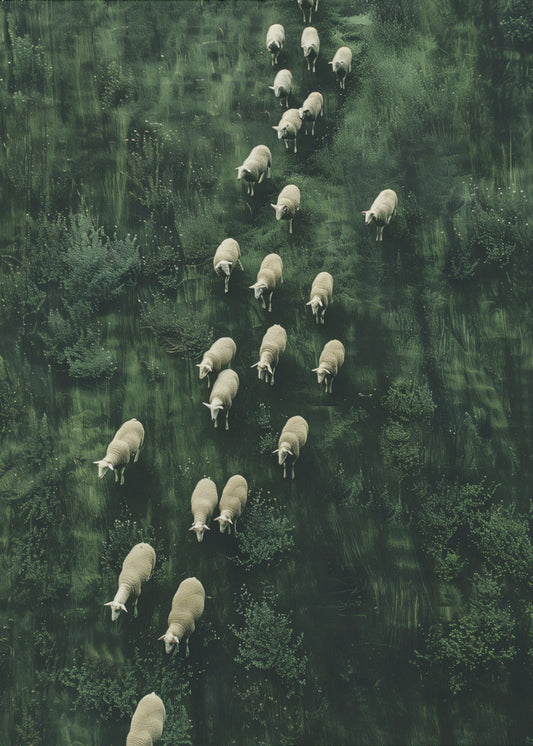Sheep's Journey Home | Canvas