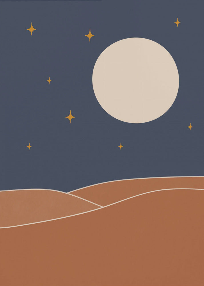 Gwiaździsta Gwiaździsta Noc | Wydruki na łótnie