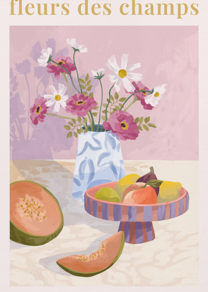 Fleur Des Champs - Rosa | Stampe su Tela