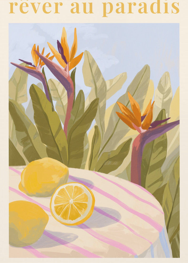 Rêver Au Paradis - Lemon | Canvas