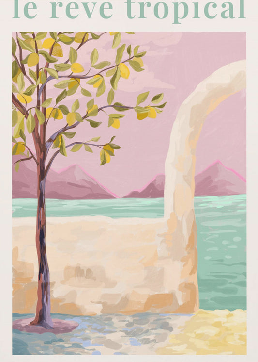 Der tropische Traum - Zitronenbaum | Leinwand-Bilder