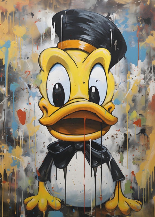 Pato de arte callejero | Impresiones en Lienzo