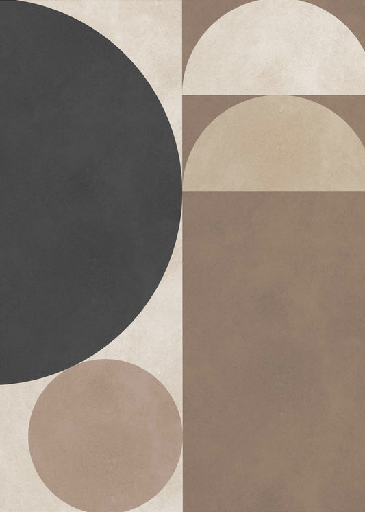 Brown geometry 6 | Canvas