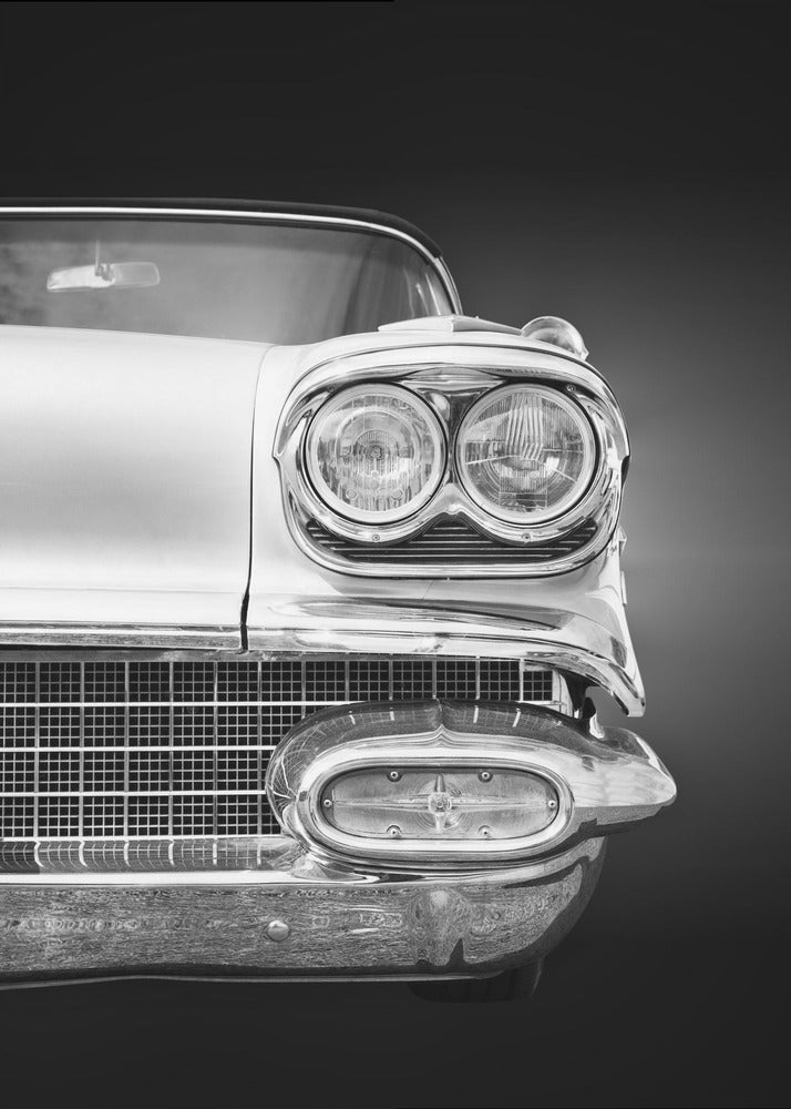 Amerykański klasyczny samochód Bonneville 1958 Cabrio | Wydruki na łótnie