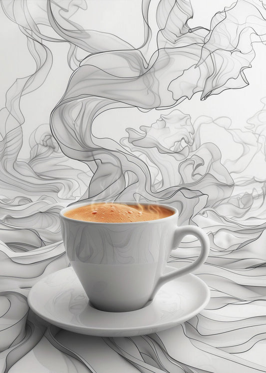 I Love Coffee Food Illustration Art (7) | Poster