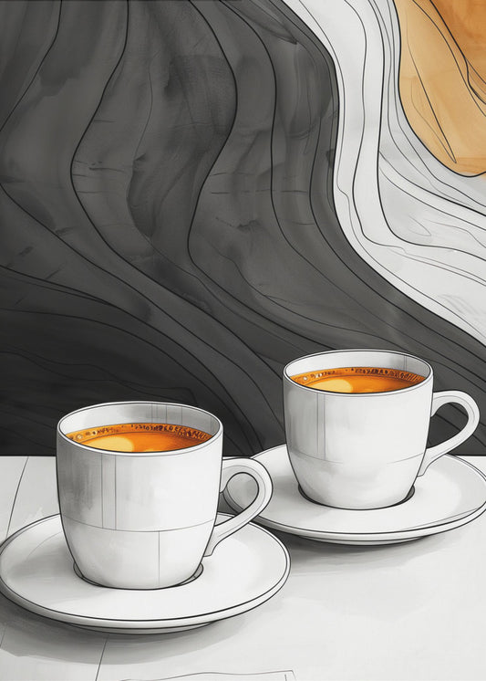 I Love Coffee Food Illustration Art (12) | Poster